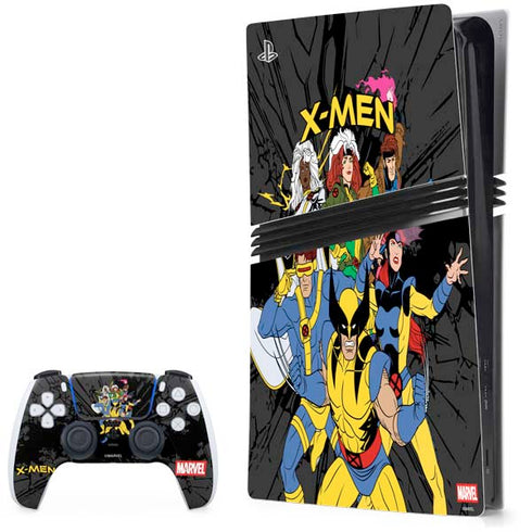 Marvel X-Men Group PS5 Pro Bundle Skin